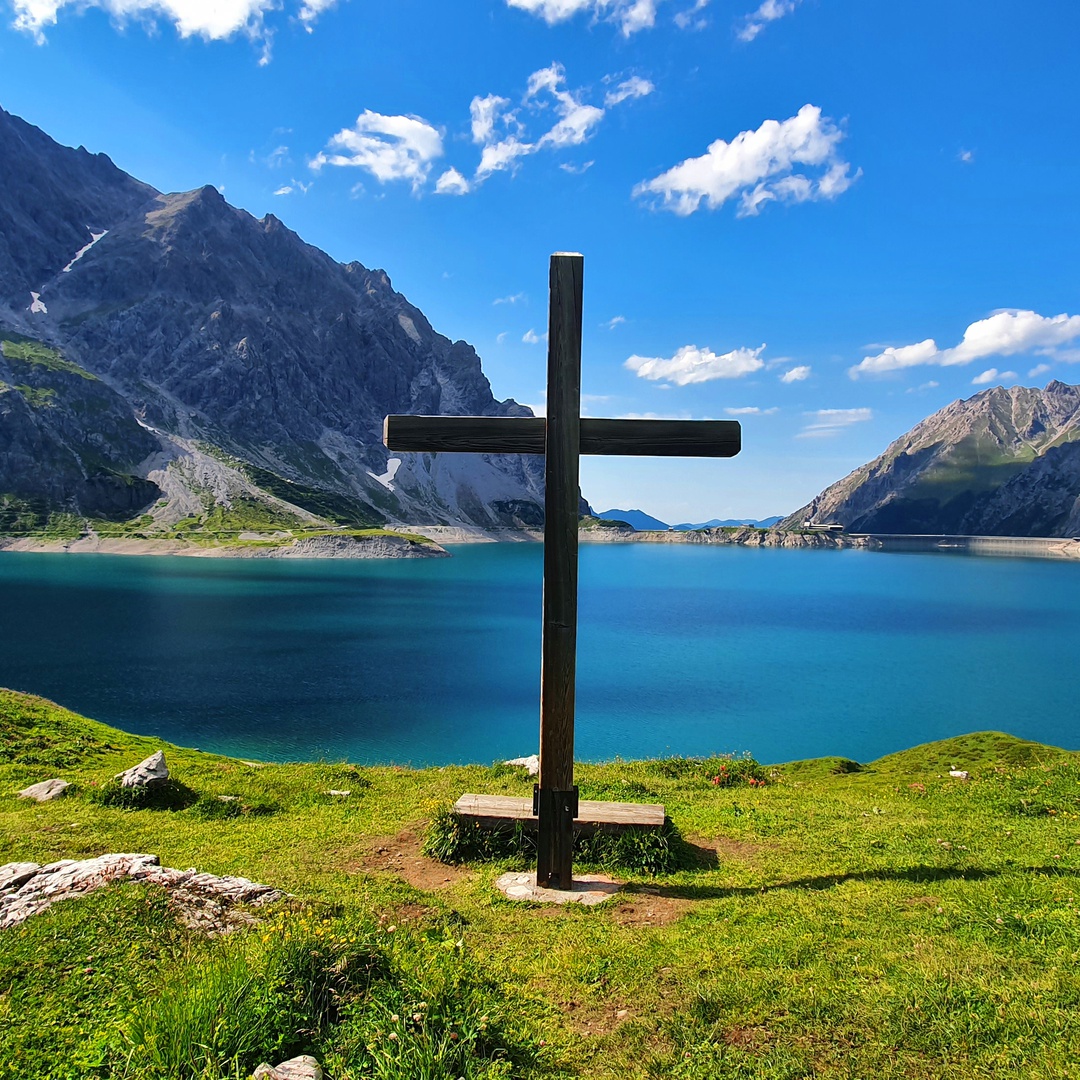 Berggottesdienst am Lünersee mit dem Tetrapol Posaunenquartett